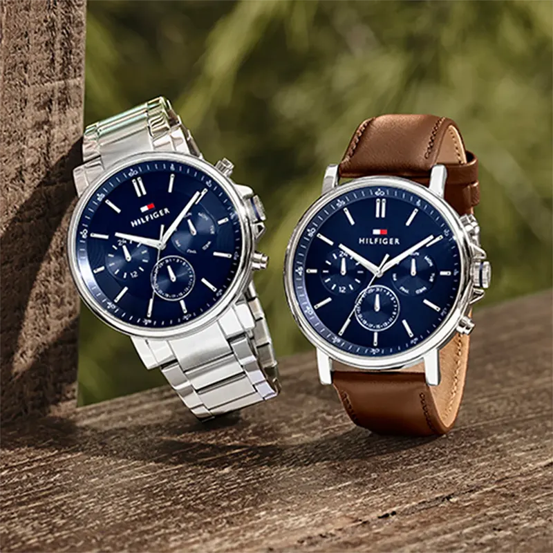 Tommy Hilfiger Tyson Chronograph Blue Dial Men's Watch- 1710588